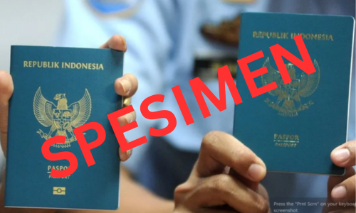 Contoh Paspor Indonesia
